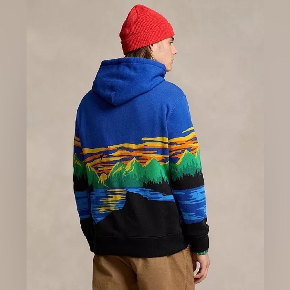 Polo by Ralph Lauren Blue Sportsman Hoodie - Picture 2 of 8